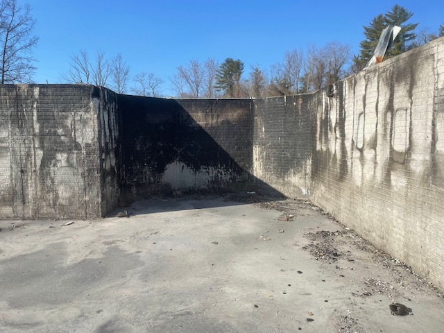 soot removal from concrete walls